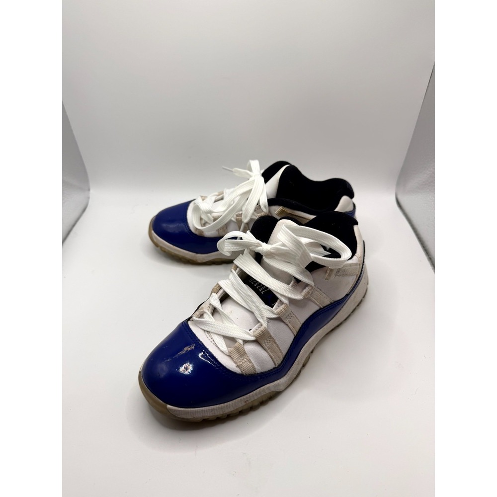 Air Jordan 11 Retro Low 580522-100 Youth 1 Sneakers White Blue Lifestyle‎ Shoes